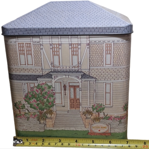 Vintage Sutter Home Napa Valley Victorian Winery Collectible Metal Tin Decor - Picture 7 of 13